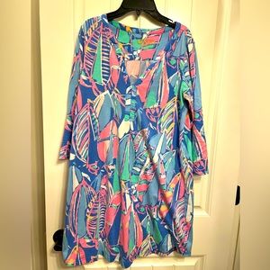 Lilly Pulitzer Ali Dress “Out to Sea” in bay blue size medium